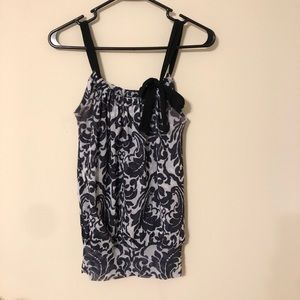 White House black market printed blouse